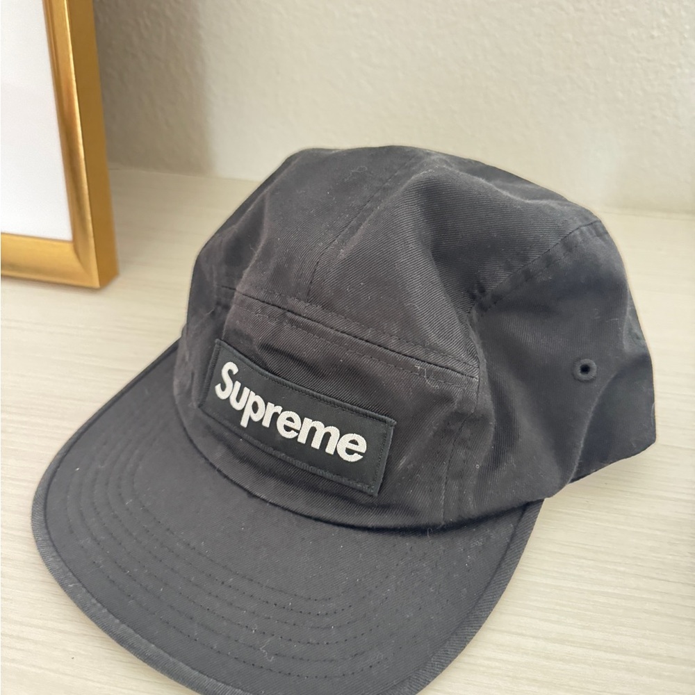 Supreme Black Five-Panel Camp Cap - image 2